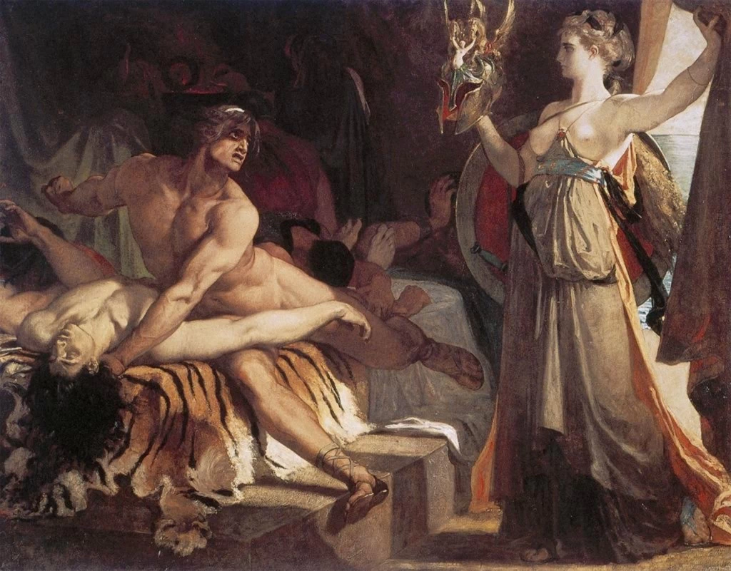 Teti reca ad Achille le armi forgiate da Vulcano, 1866 - Parigi, Ecole Nationale Supérieure des Beaux, Arts